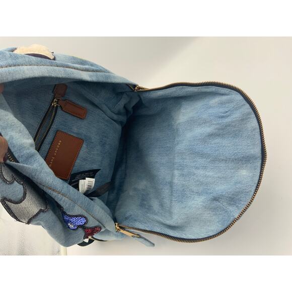 Marc Jacobs denim "Julie biker" backpack - Picture 10 of 14